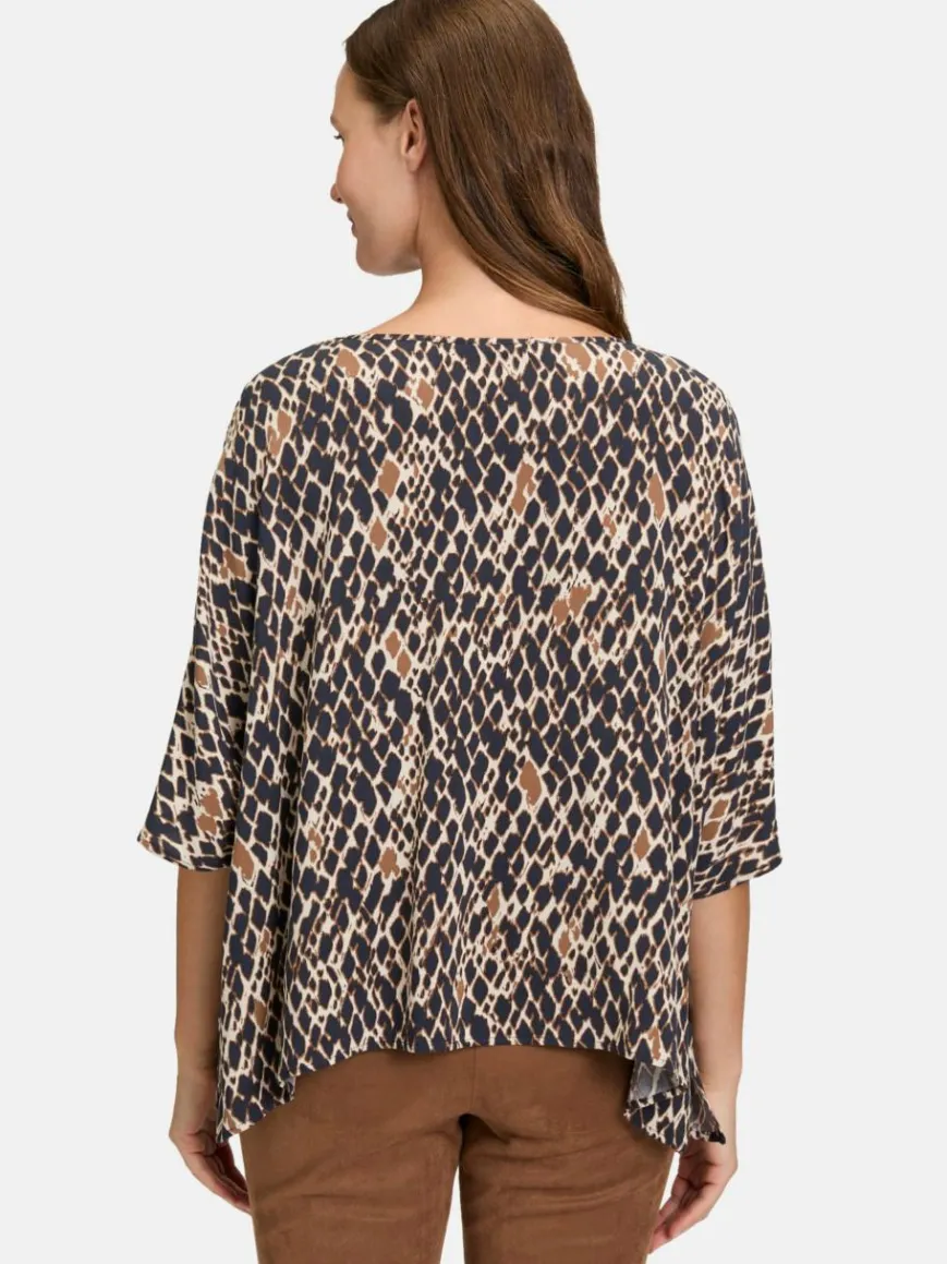 Betty Barclay Blusen*Damen Schlupfbluse marine mehrfarbig gemustert