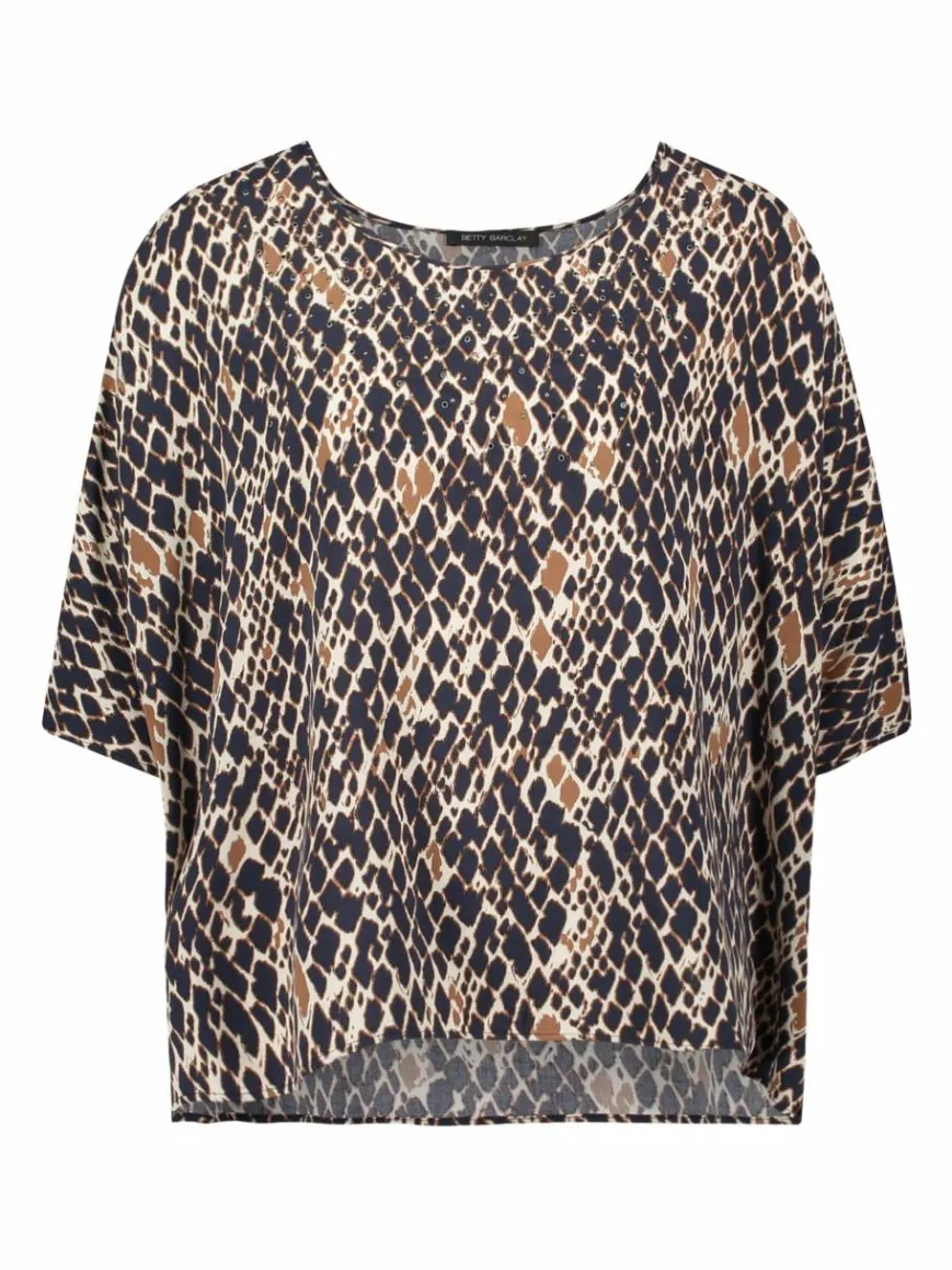Betty Barclay Blusen*Damen Schlupfbluse marine mehrfarbig gemustert