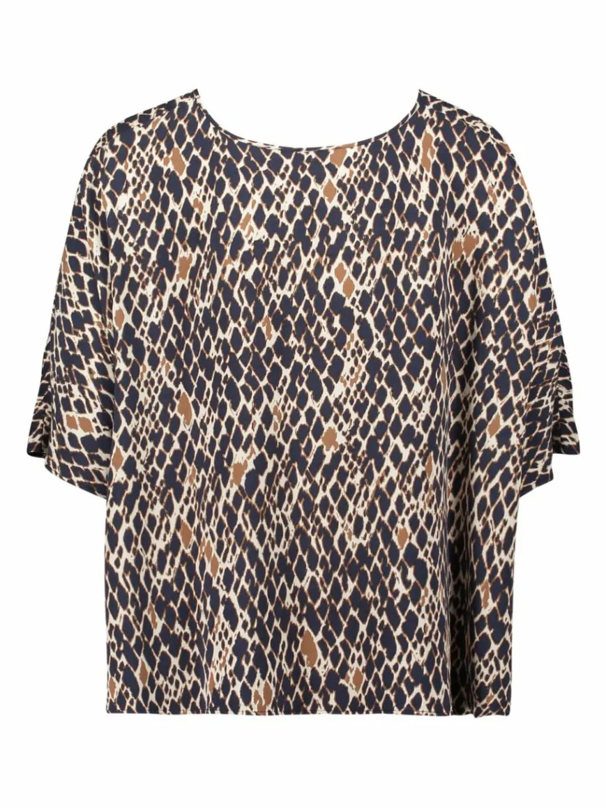 Betty Barclay Blusen*Damen Schlupfbluse marine mehrfarbig gemustert