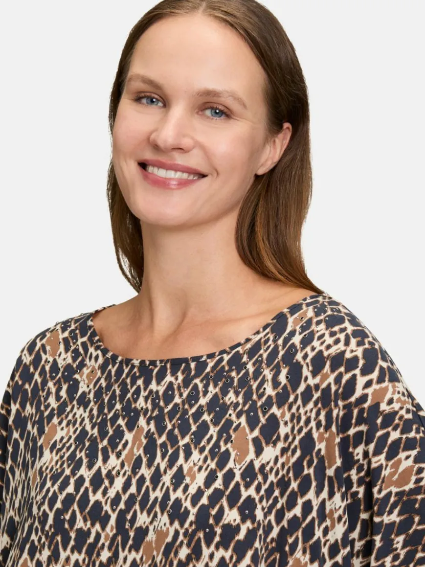 Betty Barclay Blusen*Damen Schlupfbluse marine mehrfarbig gemustert