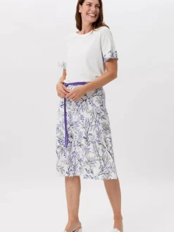 Frank Walder Röcke*Damen Schlupfrock mehrfarbig gemustert