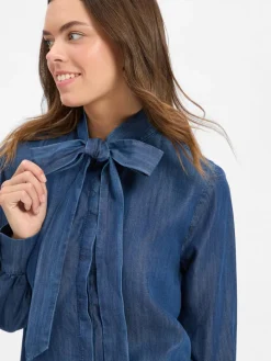 JOOP! Blusen*Damen Schluppenbluse - Ulla denim uni