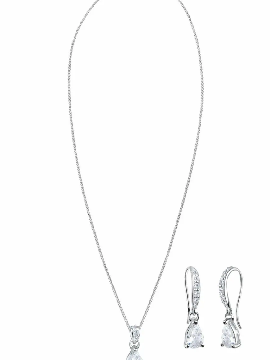 Elli Schmuck*Damen Schmuckset silber uni