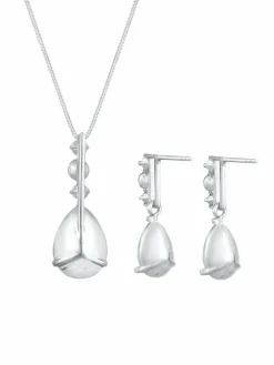 Elli PREMIUM Schmuck*Damen Schmuckset silber uni