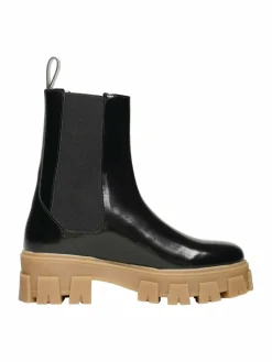 N91 Boots & Stiefeletten*Damen Schnürboots – Style Choice MN schwarz uni