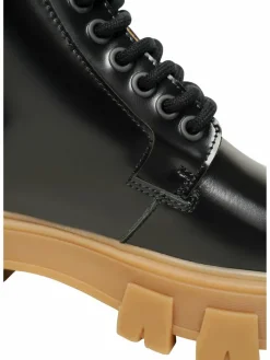 N91 Boots & Stiefeletten|Schnürschuhe*Damen Schnürboots – Style Choice NN schwarz uni