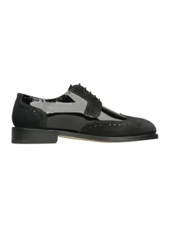 Henry Stevens Schnürschuhe*Damen Schnürer – Ella FBB schwarz uni
