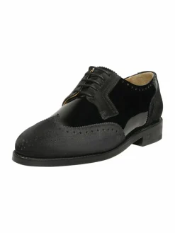 Henry Stevens Schnürschuhe*Damen Schnürer – Ella FBB schwarz uni