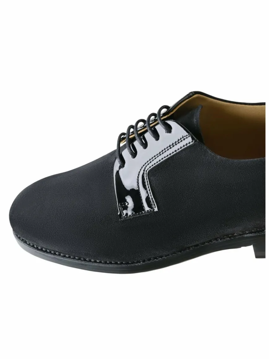 Henry Stevens Schnürschuhe*Damen Schnürer – Ella PB schwarz uni