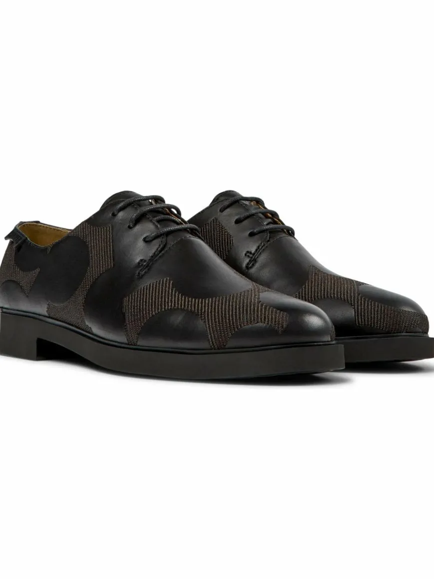 Camper Schnürschuhe*Damen Schnürschuhe - Iman schwarz uni