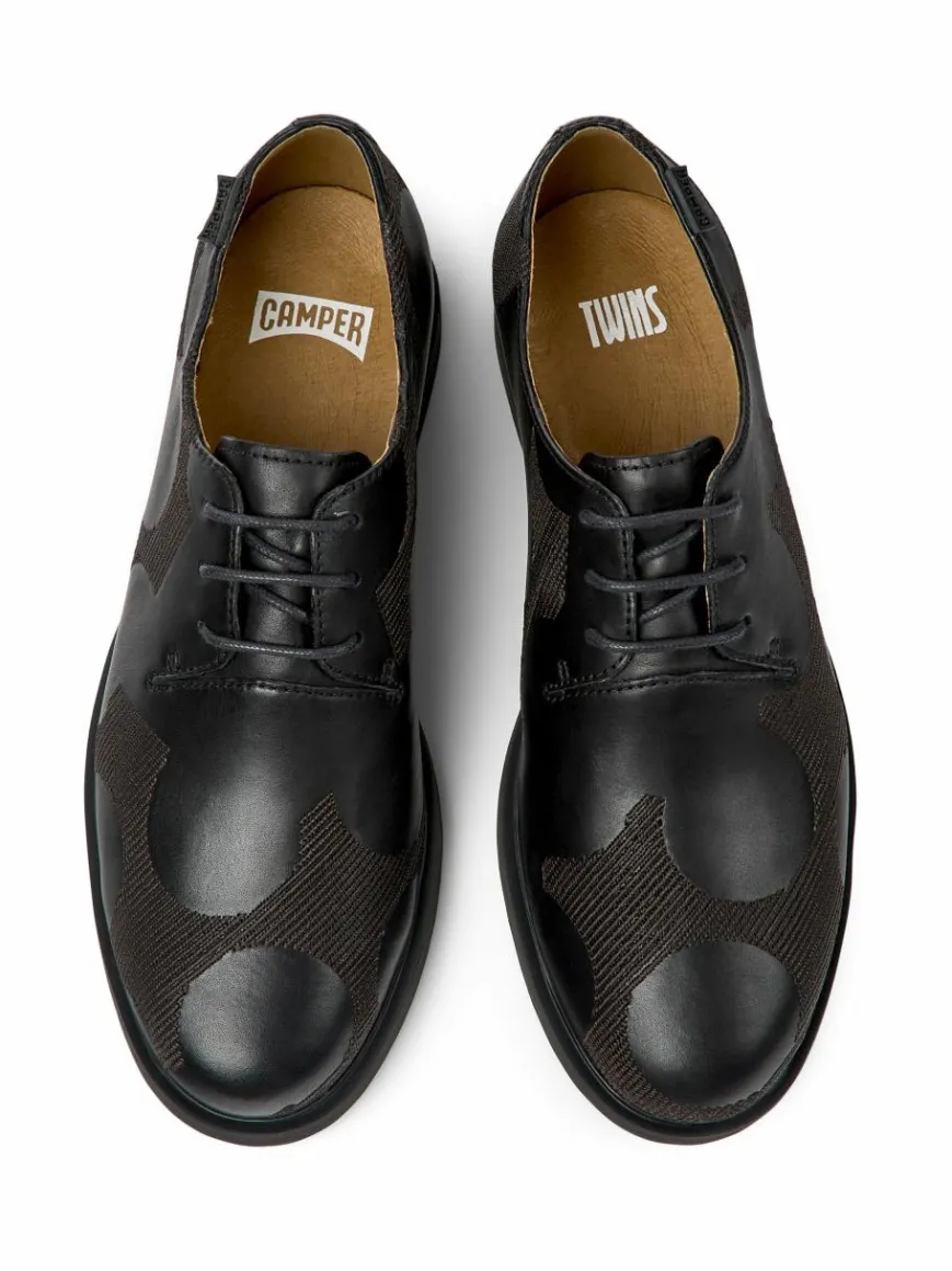 Camper Schnürschuhe*Damen Schnürschuhe - Iman schwarz uni