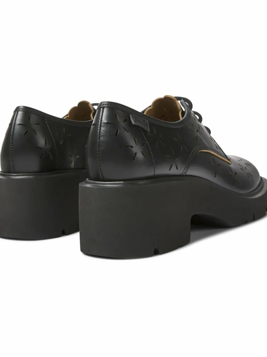 Camper Schnürschuhe*Damen Schnürschuhe - Milah schwarz uni