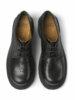 Camper Schnürschuhe*Damen Schnürschuhe - Milah schwarz uni