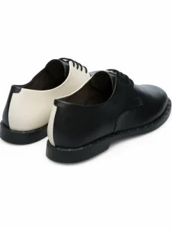 Camper Schnürschuhe*Damen Schnürschuhe - Twins schwarz uni