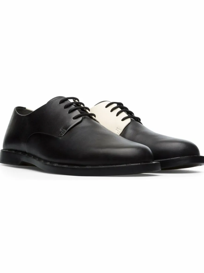 Camper Schnürschuhe*Damen Schnürschuhe - Twins schwarz uni