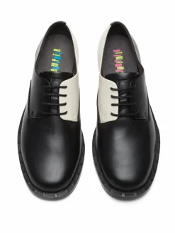 Camper Schnürschuhe*Damen Schnürschuhe - Twins schwarz uni