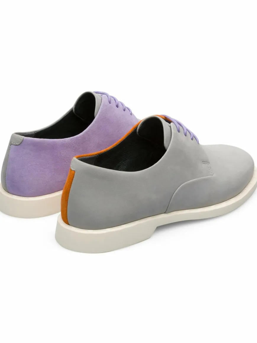 Camper Schnürschuhe*Damen Schnürschuhe - Twins grau uni