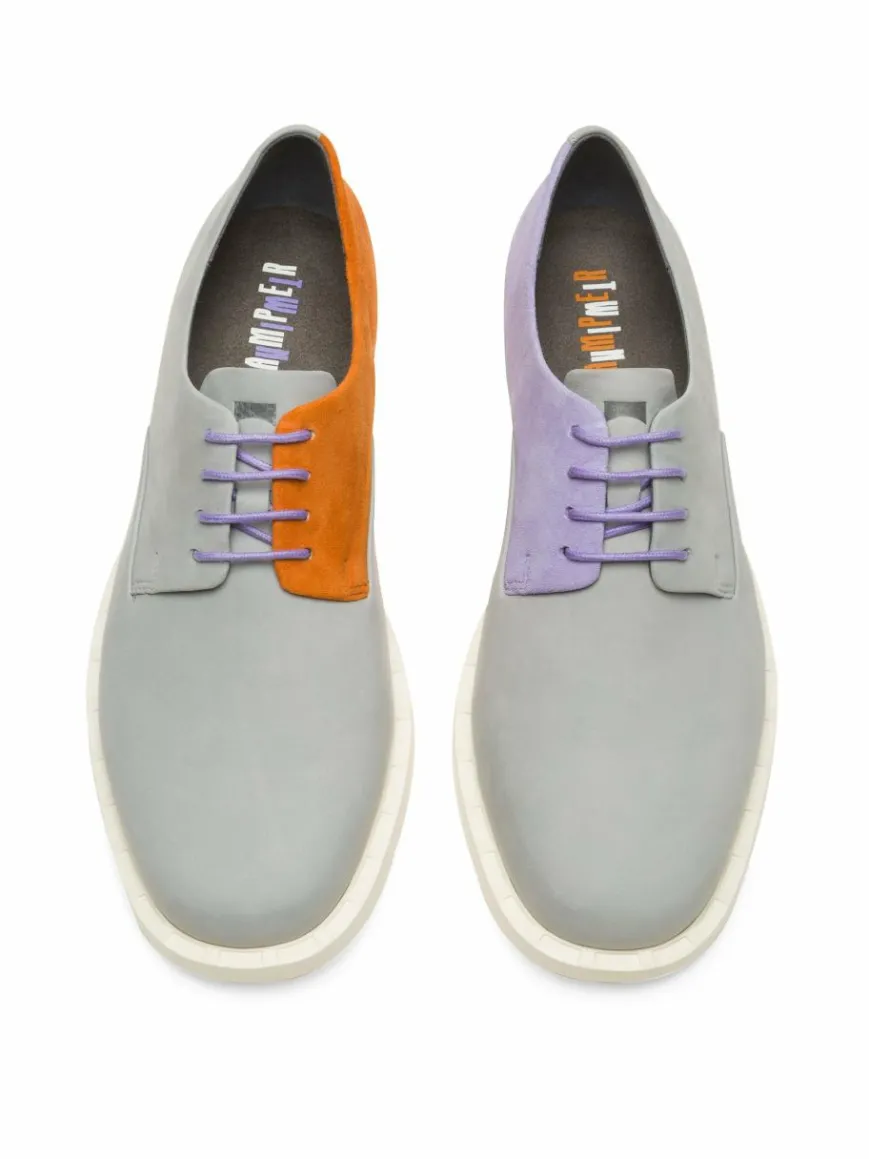 Camper Schnürschuhe*Damen Schnürschuhe - Twins grau uni