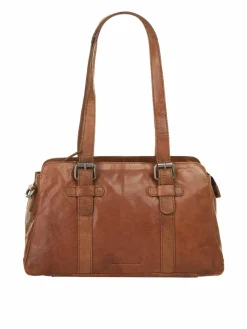 Spikes & Sparrow Taschen & RucksÀcke*Damen Schultertasche cognac uni