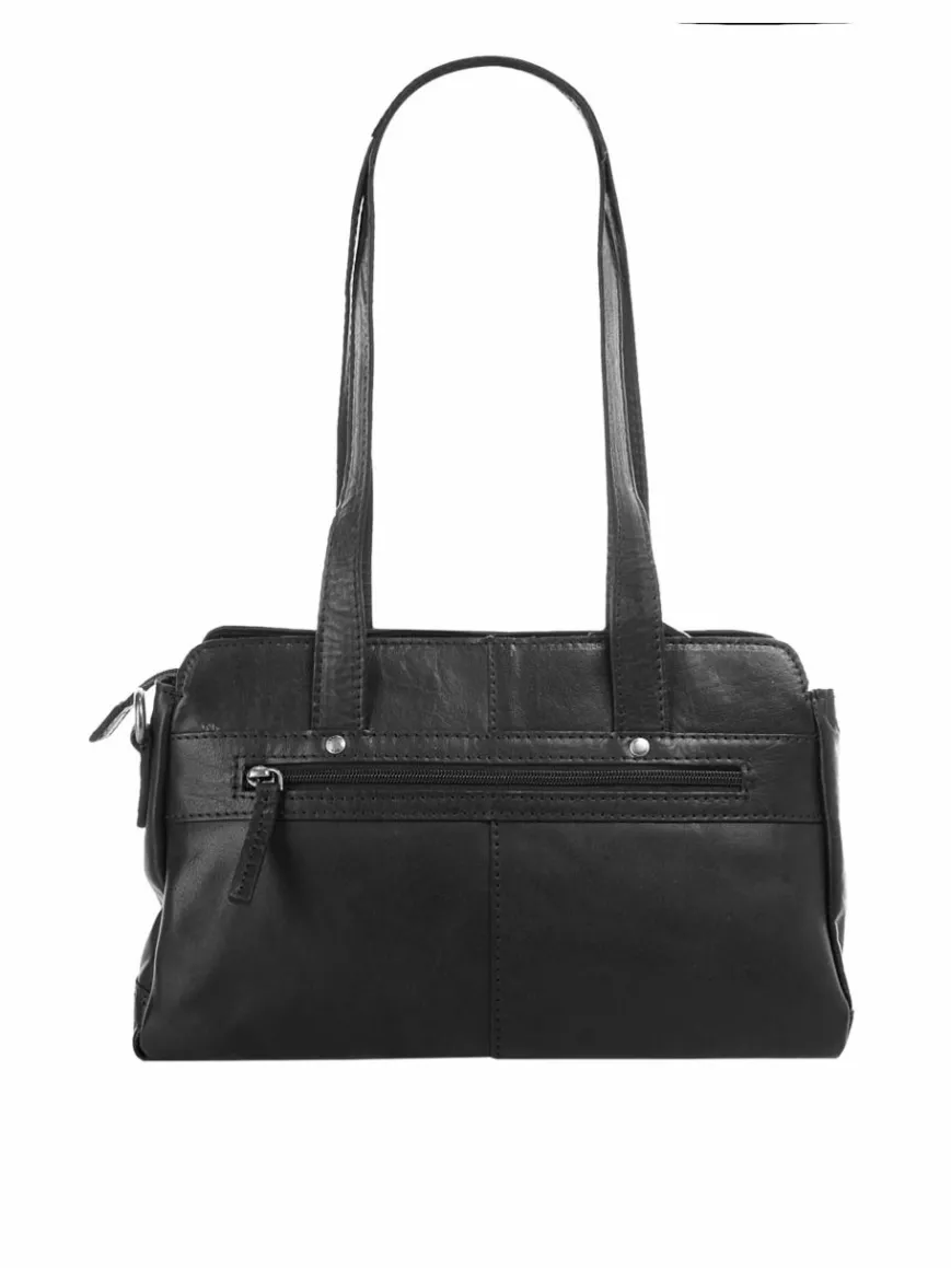 Spikes & Sparrow Taschen & Rucksäcke*Damen Schultertasche schwarz uni