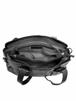 Spikes & Sparrow Taschen & Rucksäcke*Damen Schultertasche schwarz uni