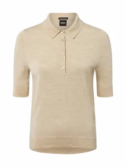 BOSS Shirts & Tops*Damen Schurwoll-Shirt - Fidenka beige meliert