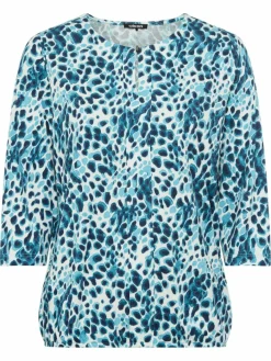 Olsen Shirts & Tops*Damen Shirt blau bedruckt