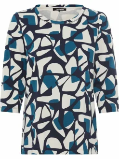 Olsen Shirts & Tops*Damen Shirt blau bedruckt