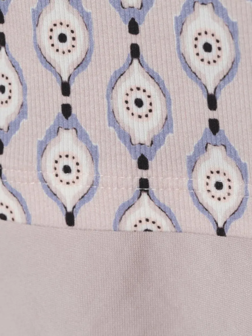 Marc Cain Collections Shirts & Tops*Damen Shirt taupe blau gemustert