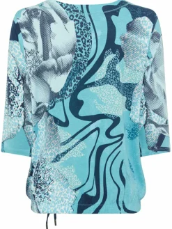 Olsen Shirts & Tops*Damen Shirt blau bedruckt