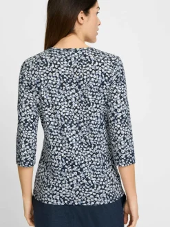 Olsen Shirts & Tops*Damen Shirt blau bedruckt