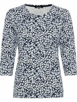 Olsen Shirts & Tops*Damen Shirt blau bedruckt