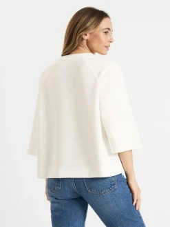 Frieda & Freddies Shirts & Tops*Damen Shirt weiß uni