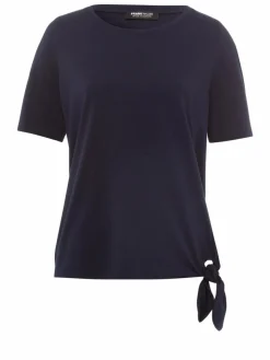 Frank Walder Shirts & Tops*Damen Shirt marine blau uni