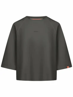 Frieda & Freddies Shirts & Tops*Damen Shirt grau uni