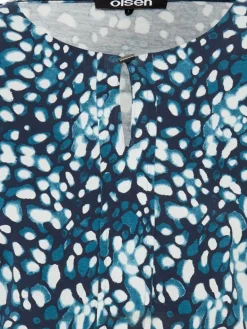 Olsen Shirts & Tops*Damen Shirt blau bedruckt