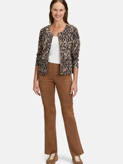 Betty Barclay Sweatshirts & Sweatjacken*Damen Shirtjacke marine mehrfarbig gemustert