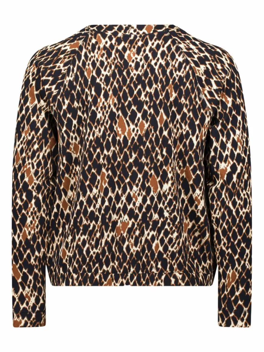 Betty Barclay Sweatshirts & Sweatjacken*Damen Shirtjacke marine mehrfarbig gemustert