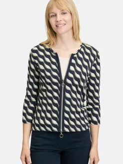 Betty Barclay Sweatshirts & Sweatjacken*Damen Shirtjacke mehrfarbig gemustert