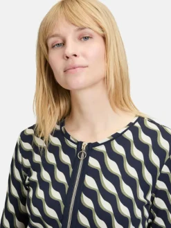 Betty Barclay Sweatshirts & Sweatjacken*Damen Shirtjacke mehrfarbig gemustert