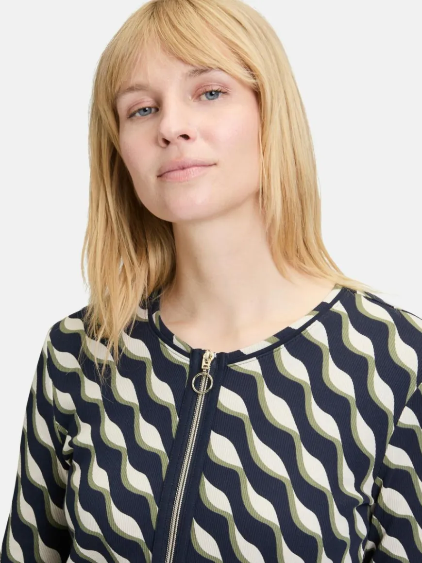 Betty Barclay Sweatshirts & Sweatjacken*Damen Shirtjacke mehrfarbig gemustert