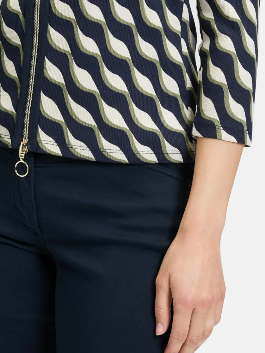 Betty Barclay Sweatshirts & Sweatjacken*Damen Shirtjacke mehrfarbig gemustert