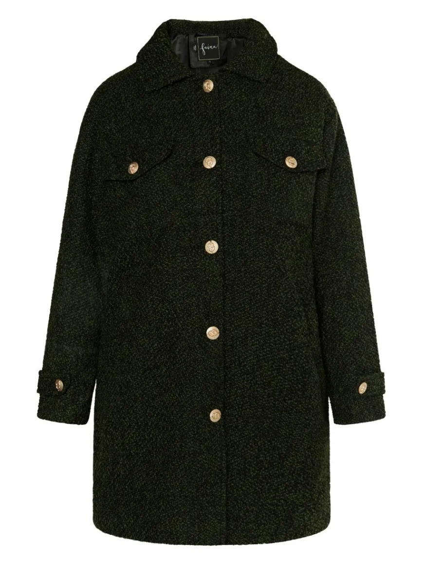 Faina Blazer*Damen Shirtjacket tanne uni