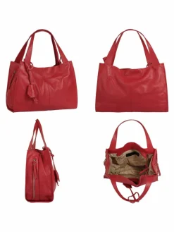 Cluty Taschen & Rucksäcke*Damen Shopper rot uni