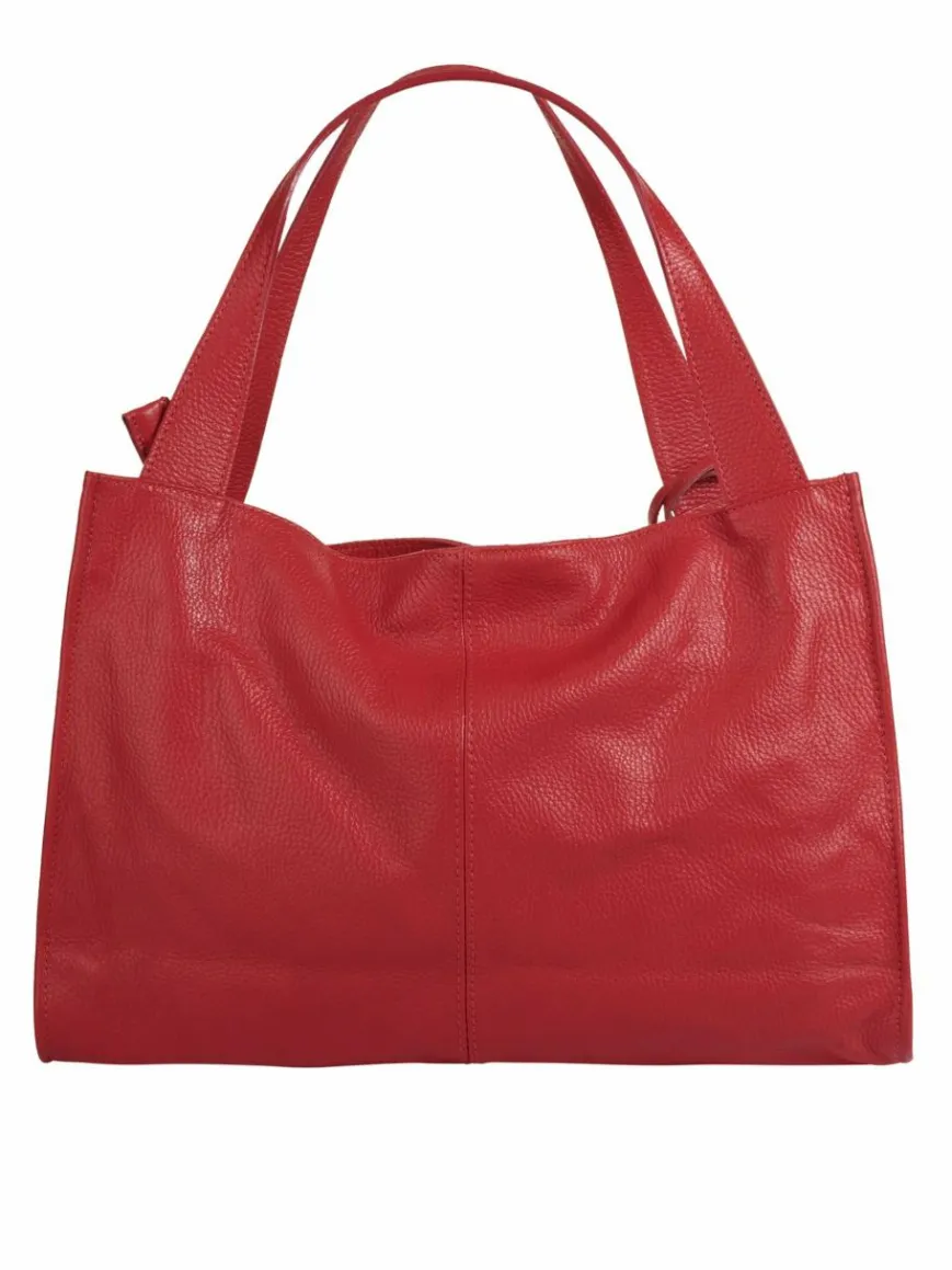 Cluty Taschen & Rucksäcke*Damen Shopper rot uni