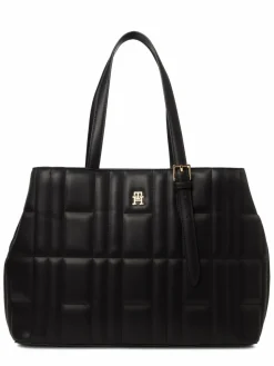 Tommy Hilfiger Taschen & Rucksäcke*Damen Shopper schwarz uni
