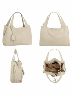 Cluty Taschen & Rucksäcke*Damen Shopper beige uni