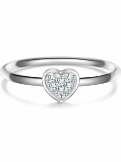 Glanzstücke München Schmuck*Damen Silberring - Herz silber uni