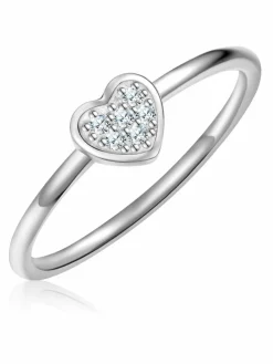 Glanzstücke München Schmuck*Damen Silberring - Herz silber uni