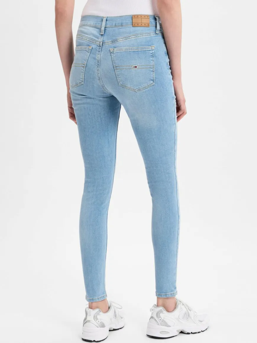 Tommy Jeans Jeans*Damen Skinny-Jeans - Nora light stone uni